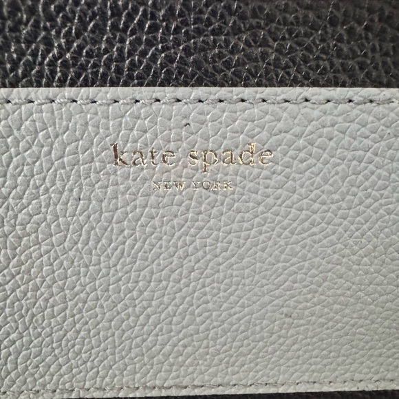 EUC Kate Spade Margaux Double Zip Bicolor Leather Chain Wallet Shoulder BAG - Picture 7 of 12